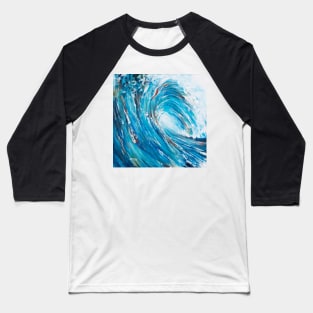 Wave Crashing 2 Baseball T-Shirt